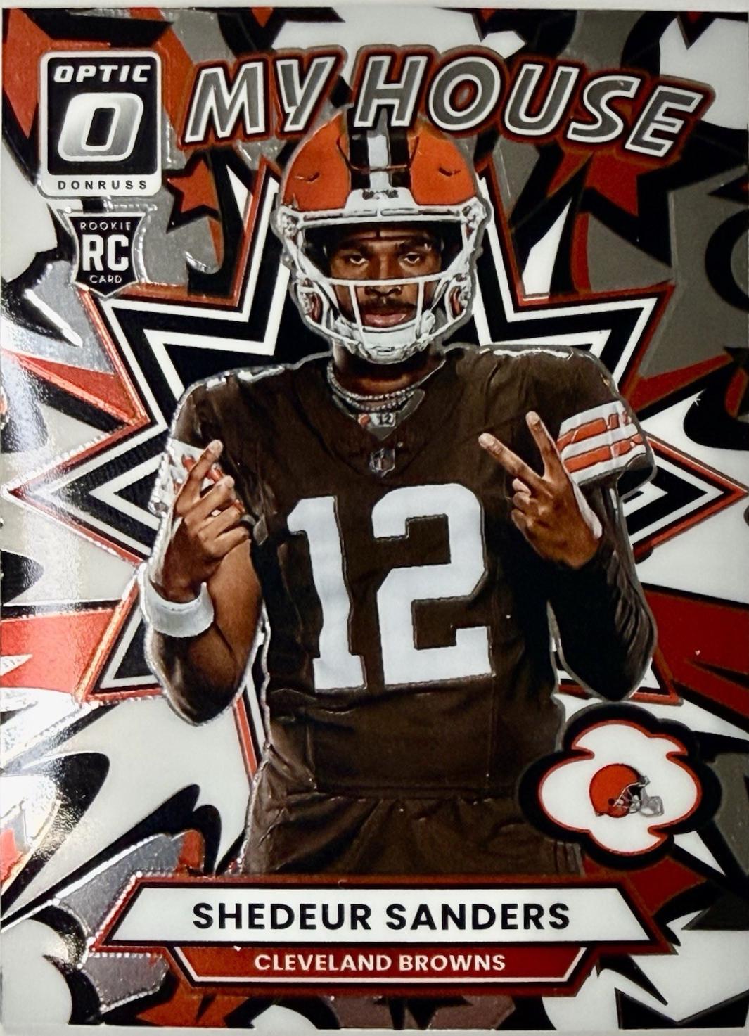 Shedeur Sanders #5 2025 Panini Donruss Optic My House
