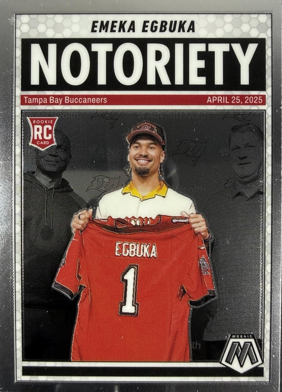 Emeka Egbuka #16 [Rookie] 2025 Panini Mosaic Notoriety