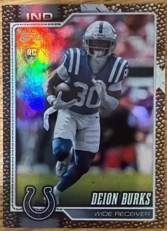 Deion Burks [Leather] #333 [Rookie] 2026 Topps Flagship