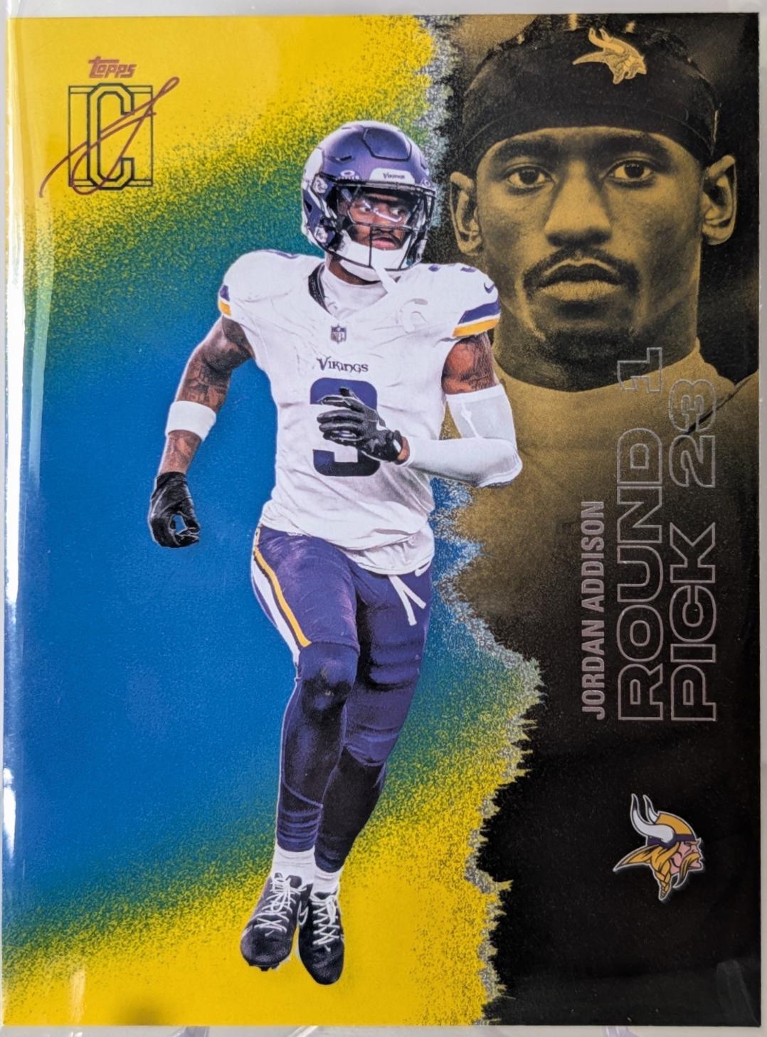 Jordan Addison [Blue Yellow] #87 2025 Topps Signature Class