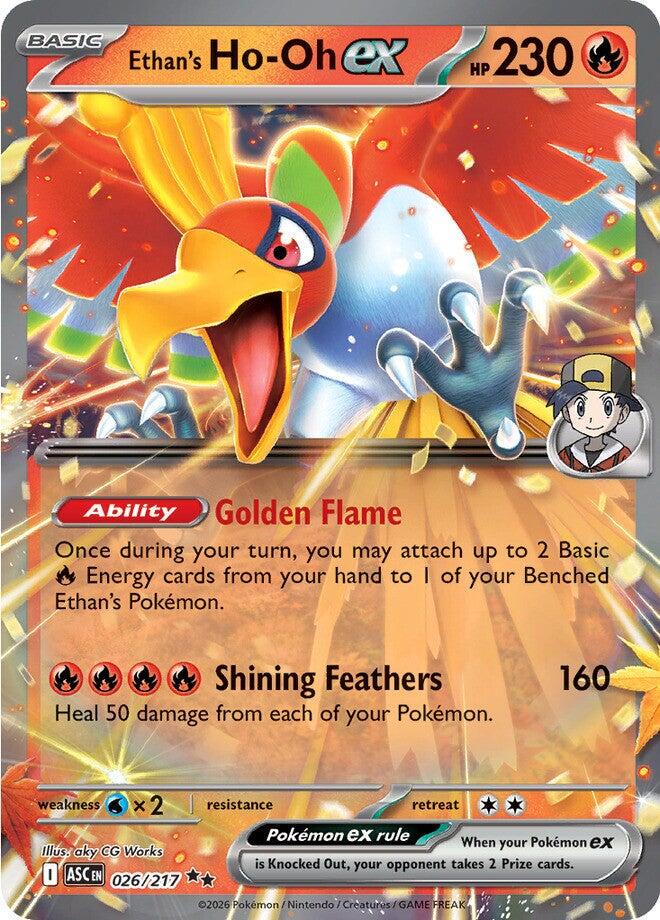 Ethan's Ho-Oh ex #26 Pokemon Ascended Heroes