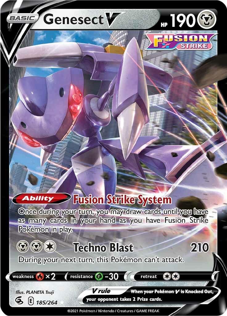 Genesect V #185 [HOLO] Pokemon Fusion Strike [CGC 9]