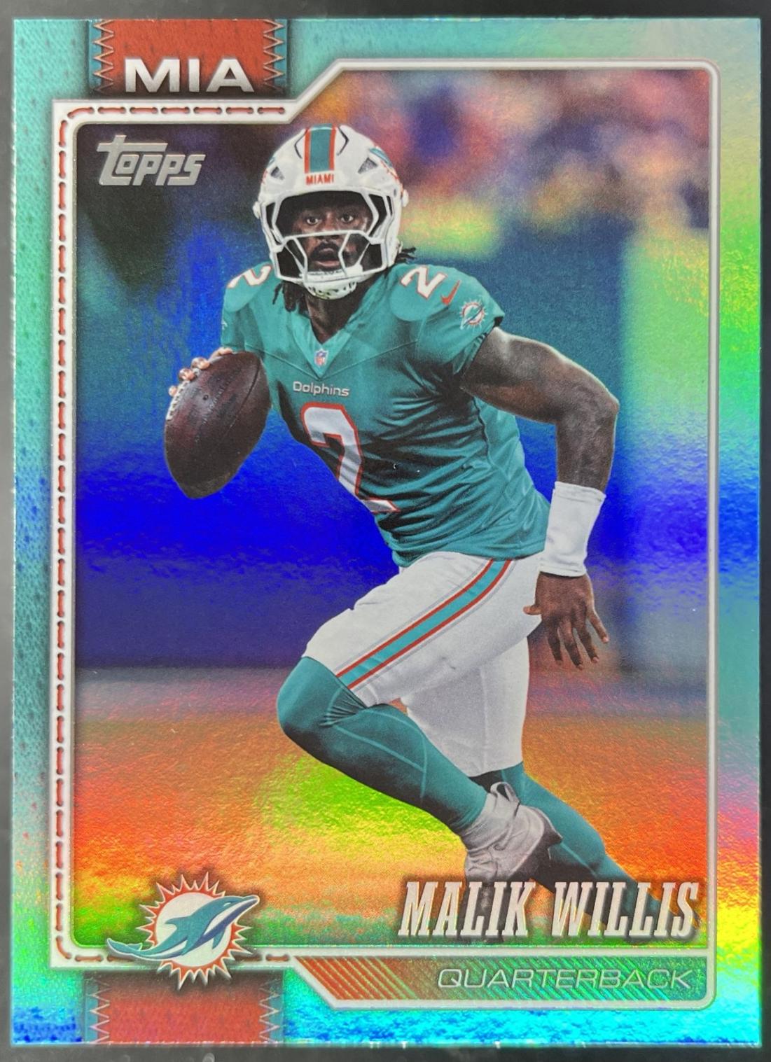 Malik Willis [Holo Aqua] #238 2026 Topps Flagship