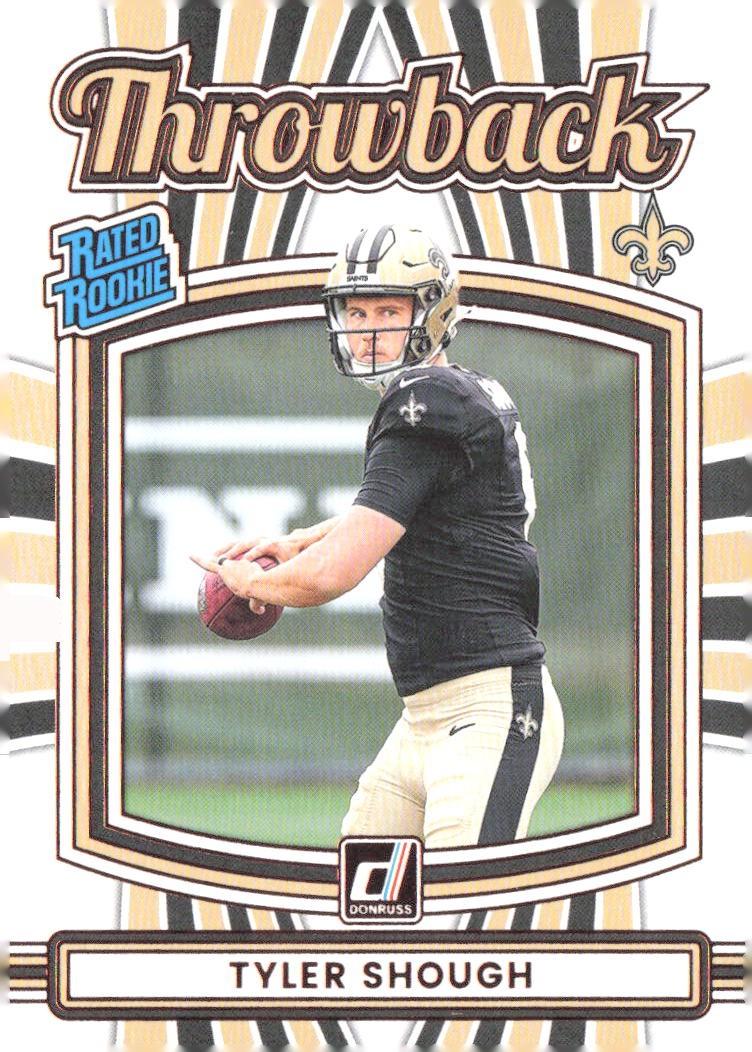 Tyler Shough #21 [Rookie] 2025 Panini Donruss Rated Rookie Throwback