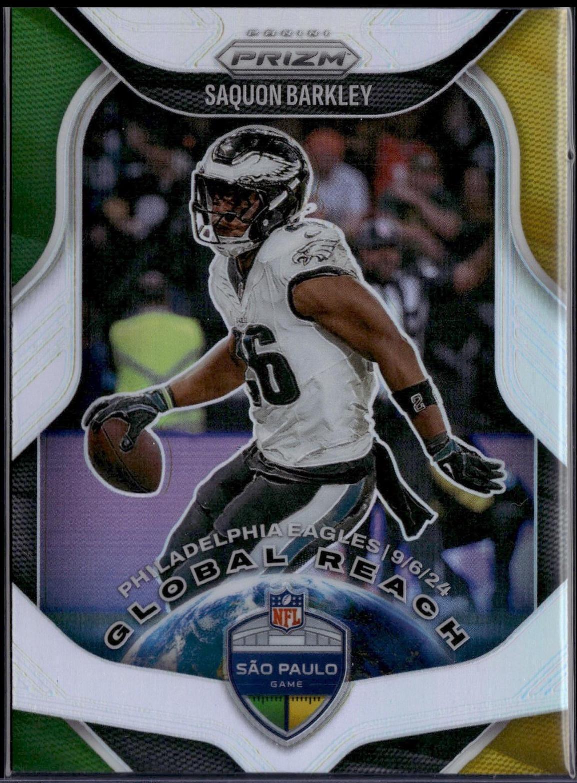 Saquon Barkley [Silver] #1 2025 Panini Prizm Global Reach