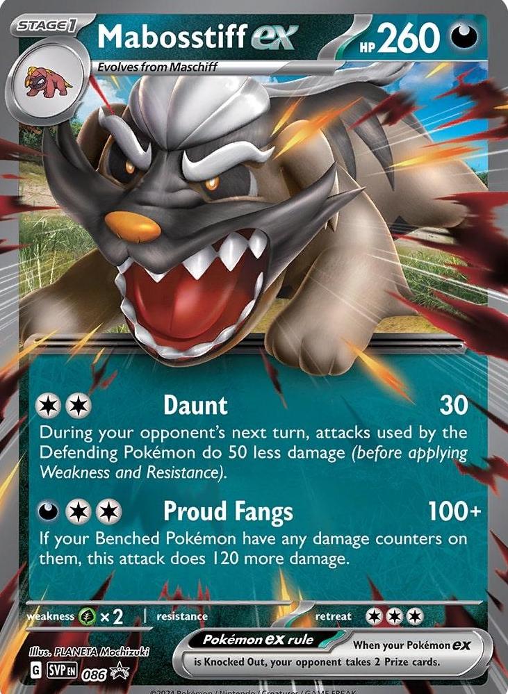 Mabosstiff ex #86 Pokemon Promo