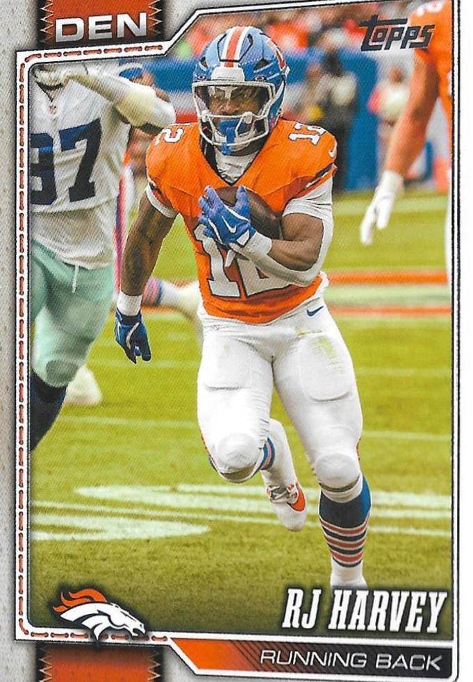 RJ Harvey #59 2026 Topps Flagship