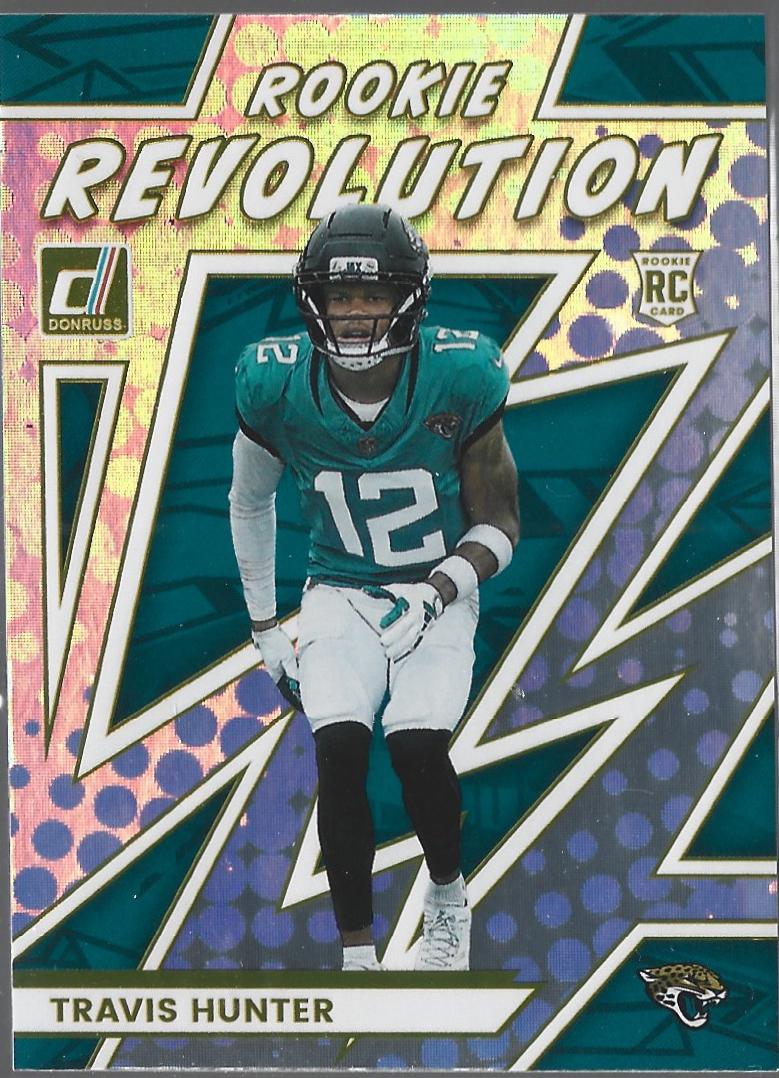 Travis Hunter [Wild Card] #32 2025 Panini Donruss Rookie Revolution
