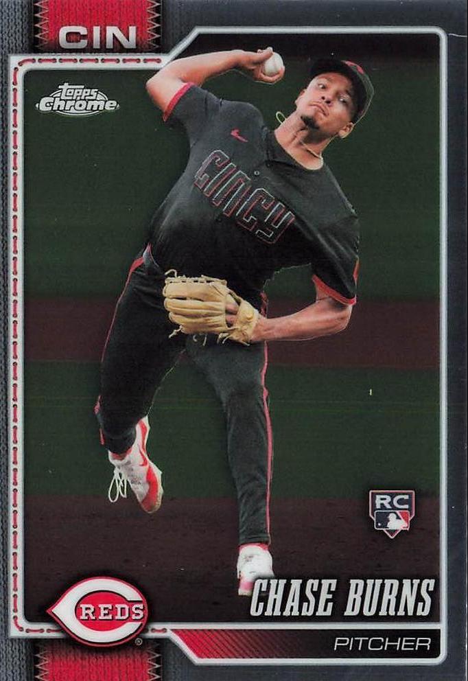 Chase Burns #134 [Rookie] 2026 Topps Chrome
