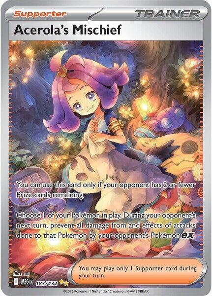 Acerola's Mischief #183 Pokemon Mega Evolution CGC 8.5 Graded Card