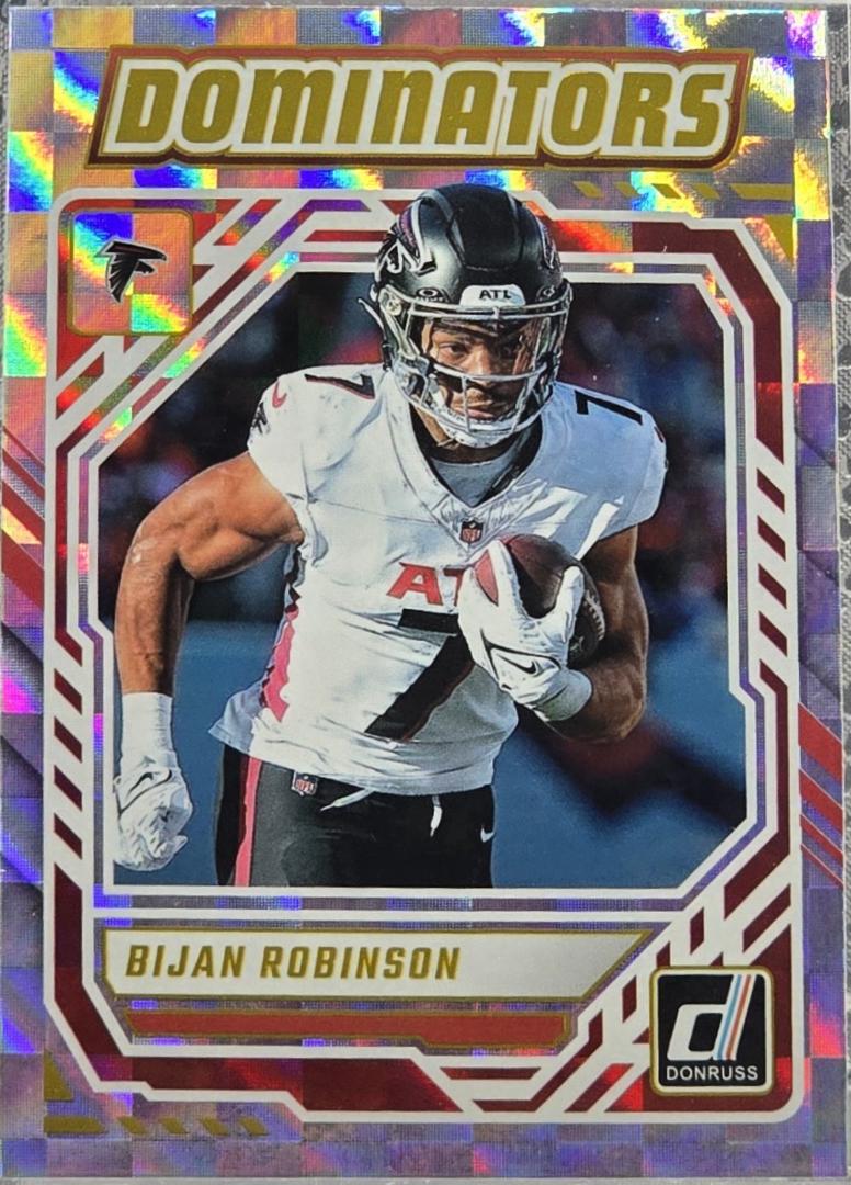 Bijan Robinson #DOM-BRN 2025 Panini Donruss Dominators