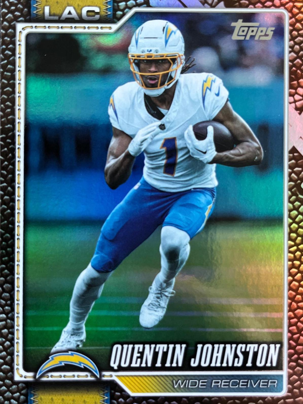 Quentin Johnston [Leather] #111 2026 Topps Flagship