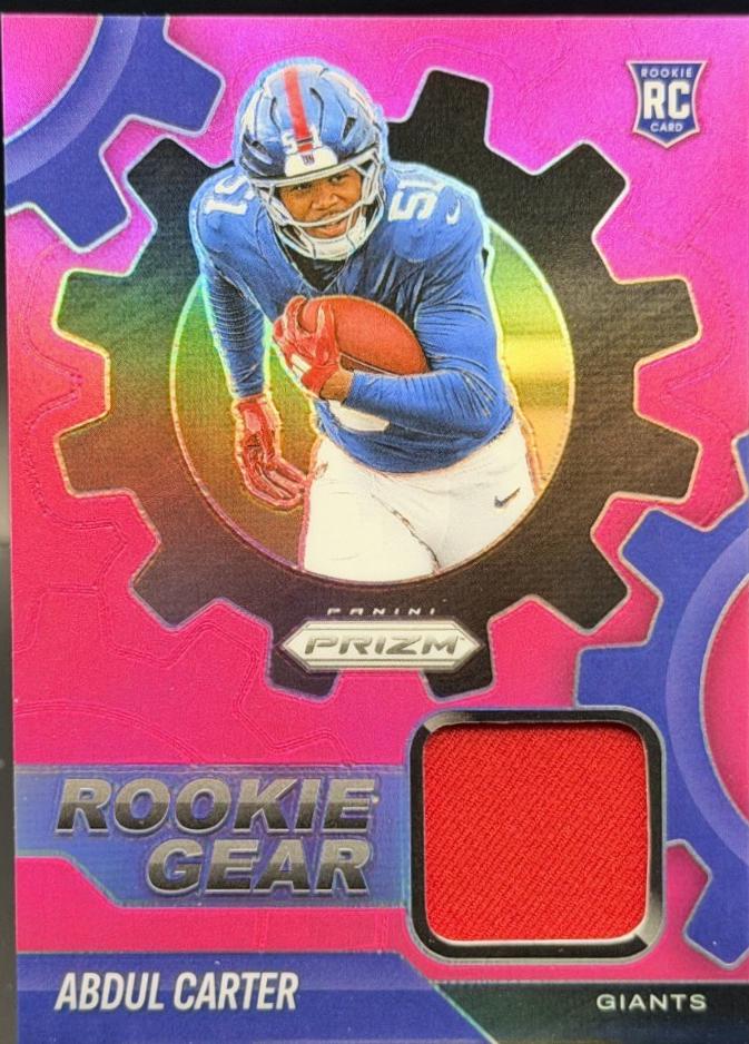 Abdul Carter [Pink] #RGR-ACR 2025 Panini Prizm Rookie Gear