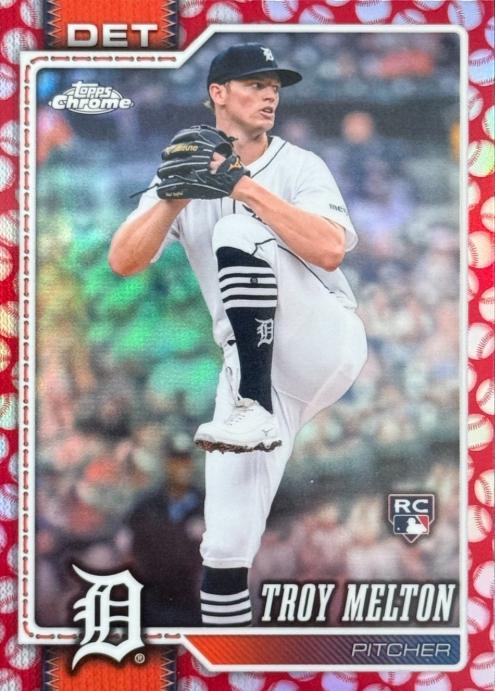 Troy Melton [Baseball Seams Refractor] #202 [Rookie] 2026 Topps Chrome