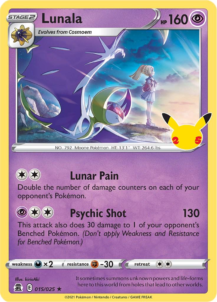 Lunala #15 Pokemon Celebrations [CGC 8.5]