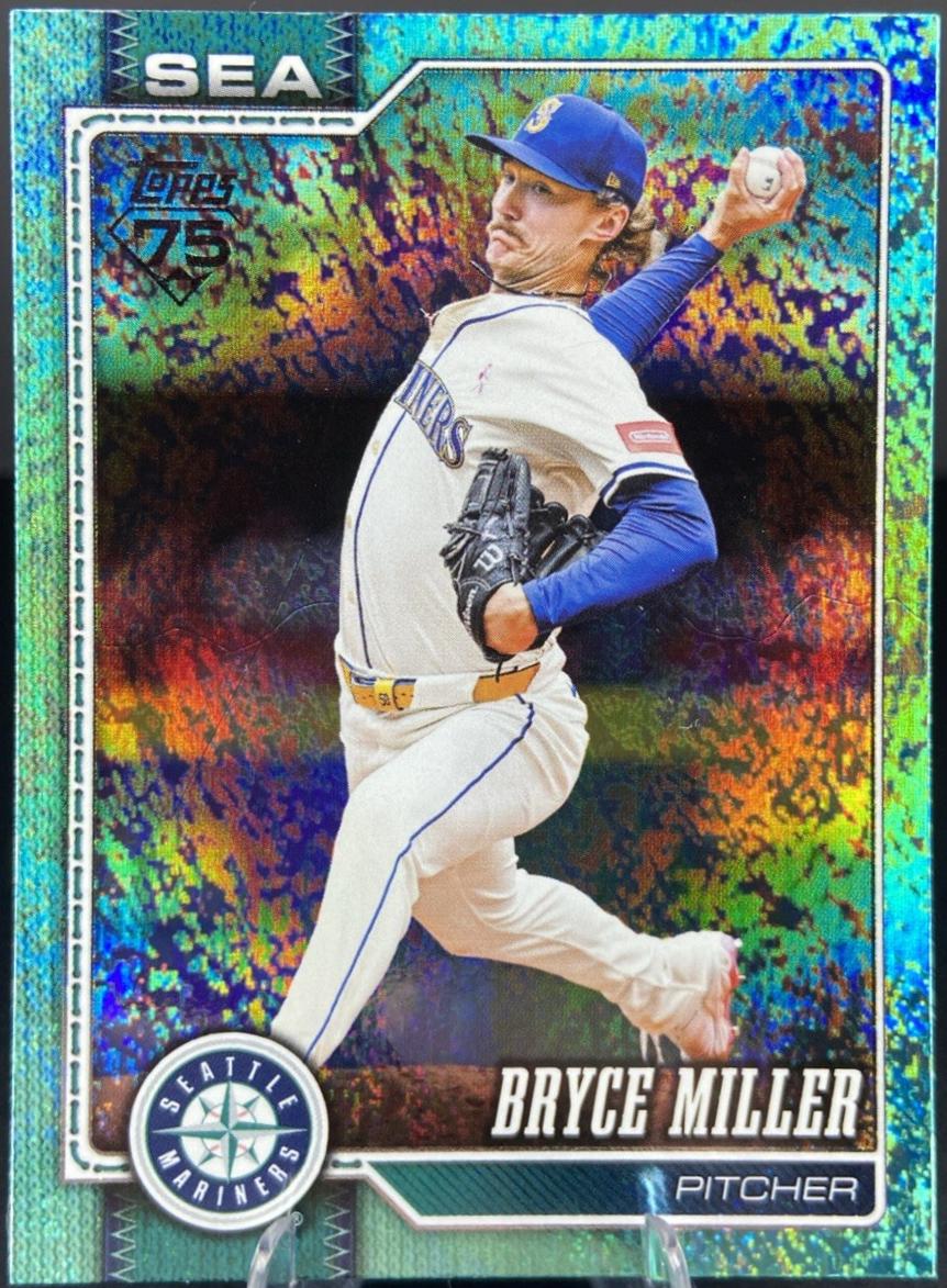 Bryce Miller [Aqua Holo] #331 2026 Topps Baseball