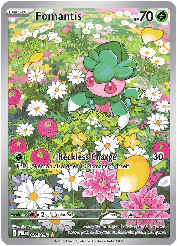 Fomantis #85 Pokemon Pitch Black