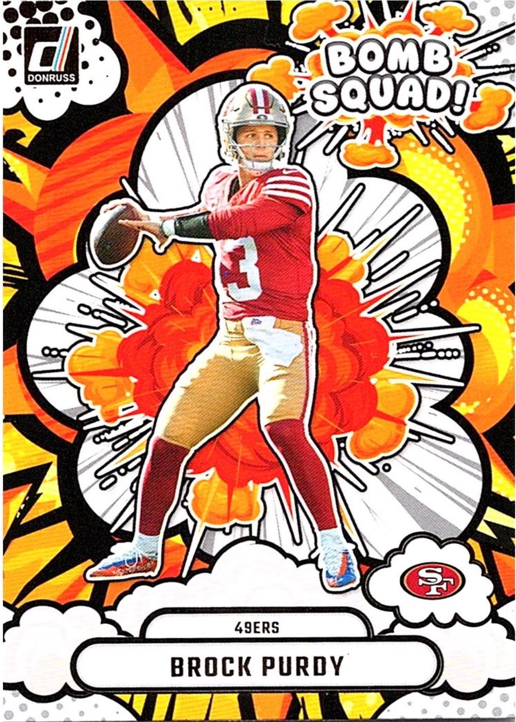 Brock Purdy #BS-BPY 2025 Panini Donruss Bomb Squad