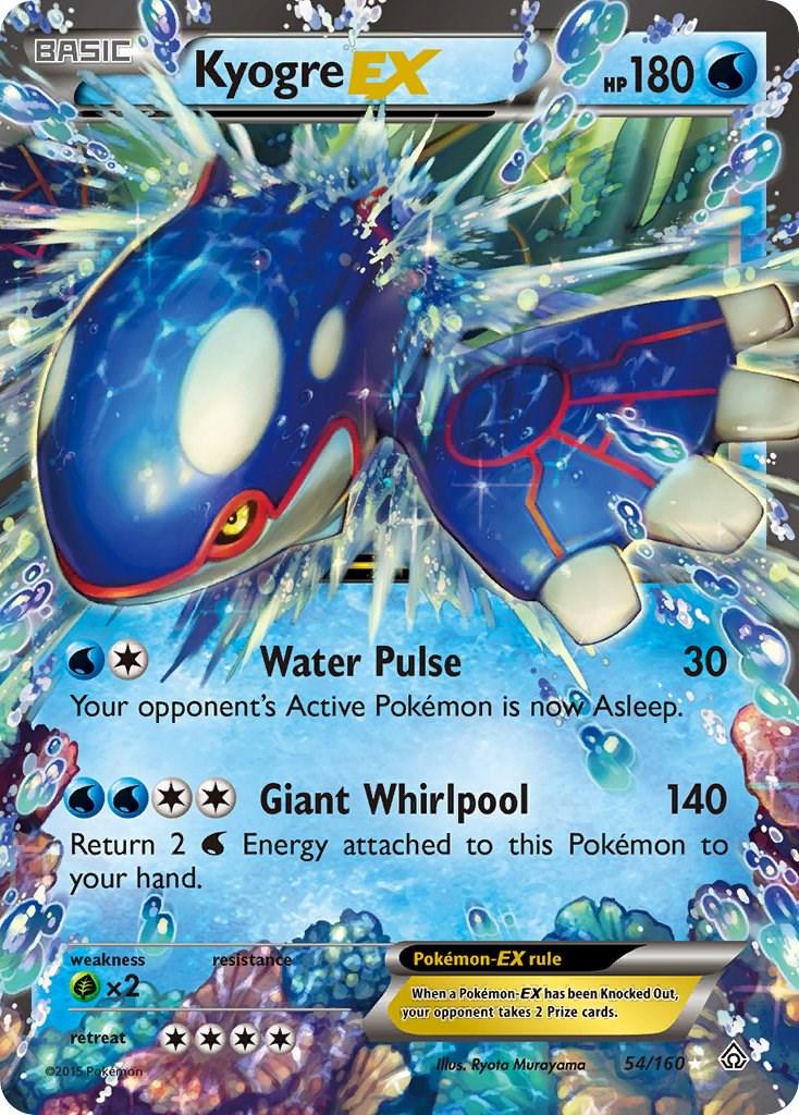 Kyogre EX #54 Pokemon Primal Clash (MP)