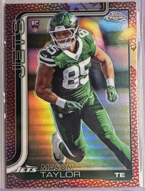 Mason Taylor [Leather] #400 2025 Topps Chrome