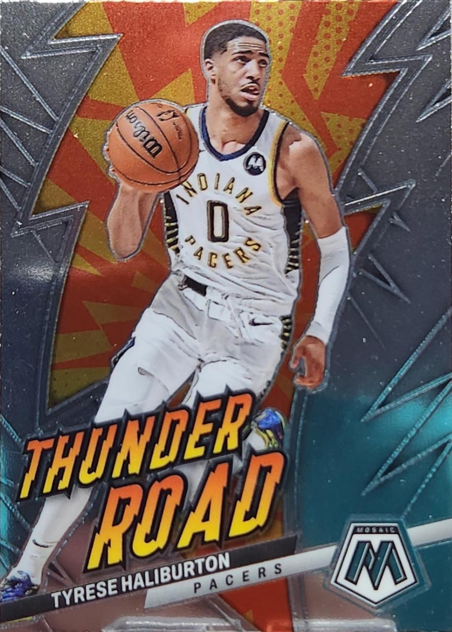 Tyrese Haliburton #3 2022 Panini Mosaic Thunder Road