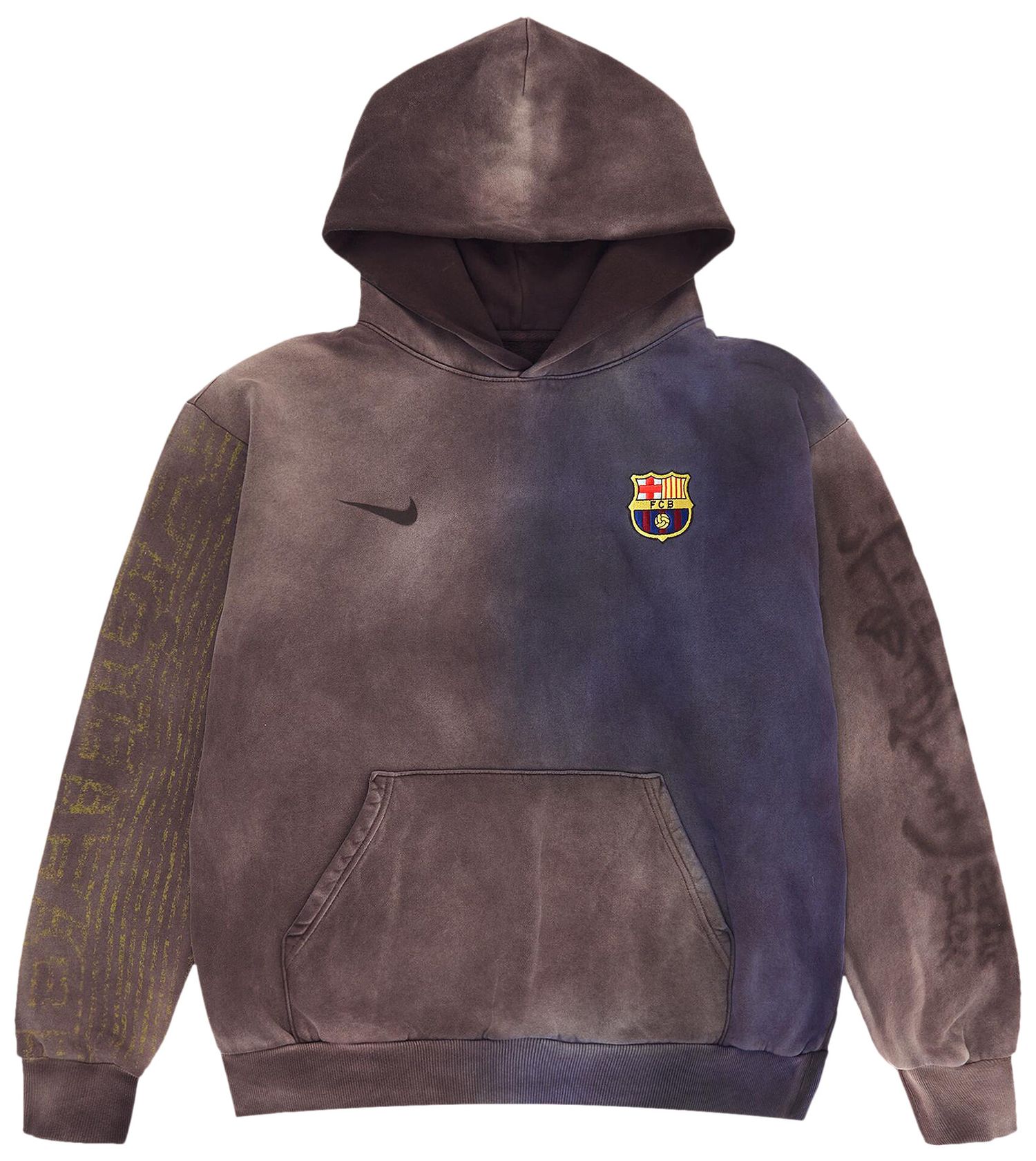 Travis Scott x Nike x FC Barcelona Split-Dye Crest Hoodie