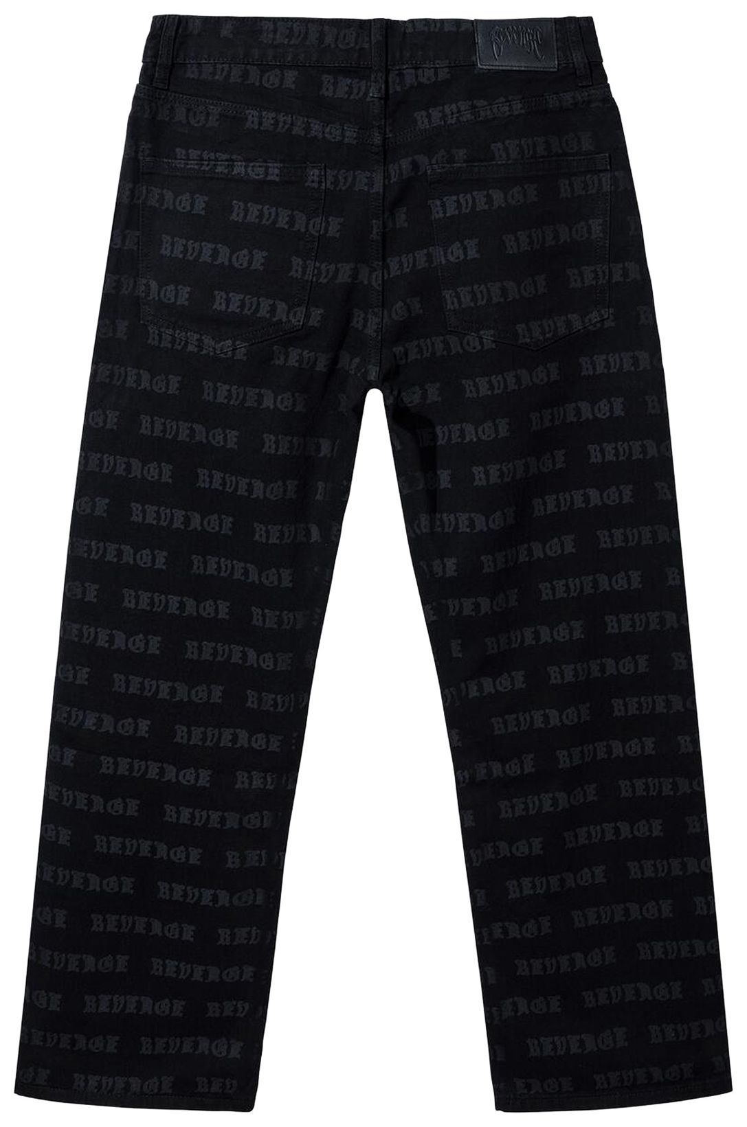Revenge Denim All Over Pants Black