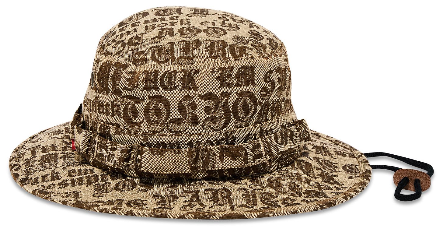 Supreme Supreme Cities Jacquard Boonie Hat Brown
