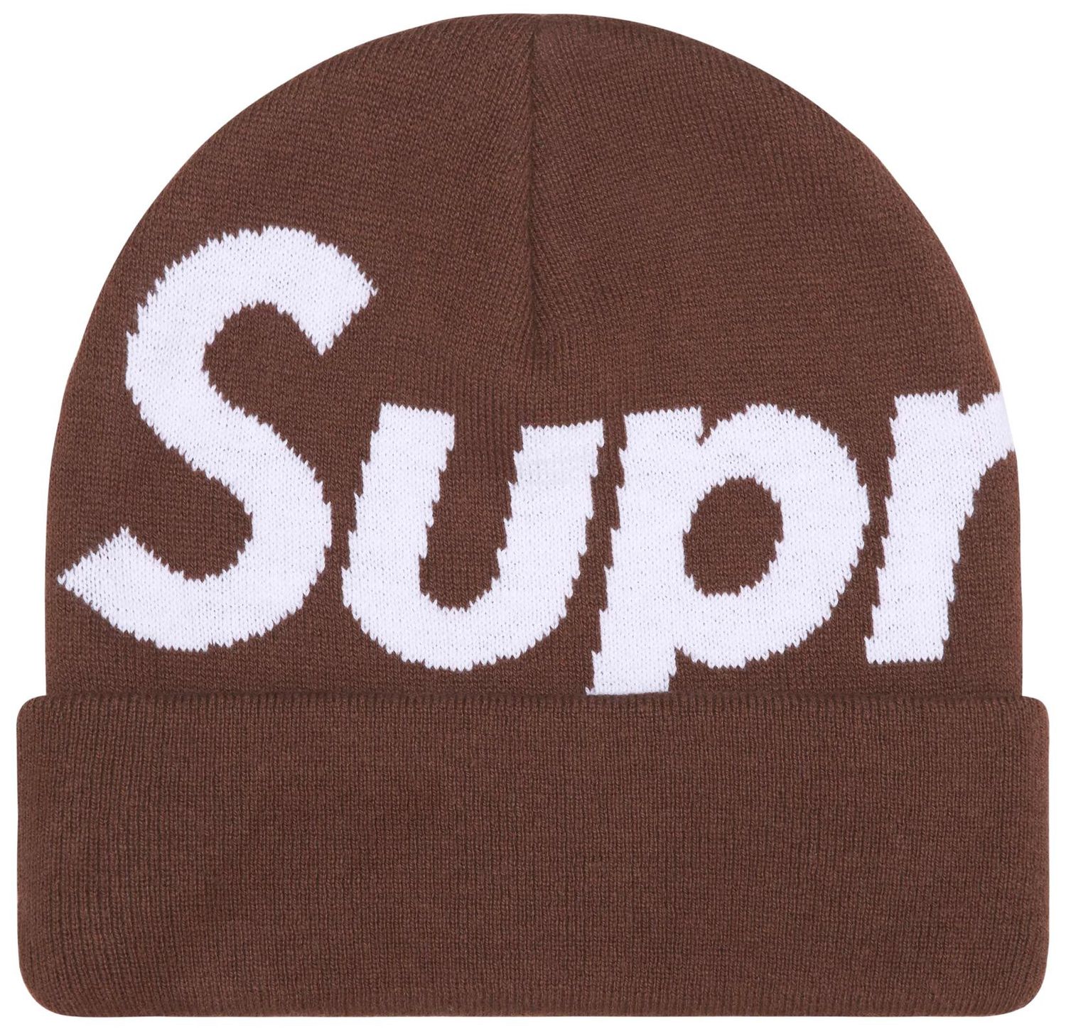 Supreme Big Logo Beanie (FW25) Brown