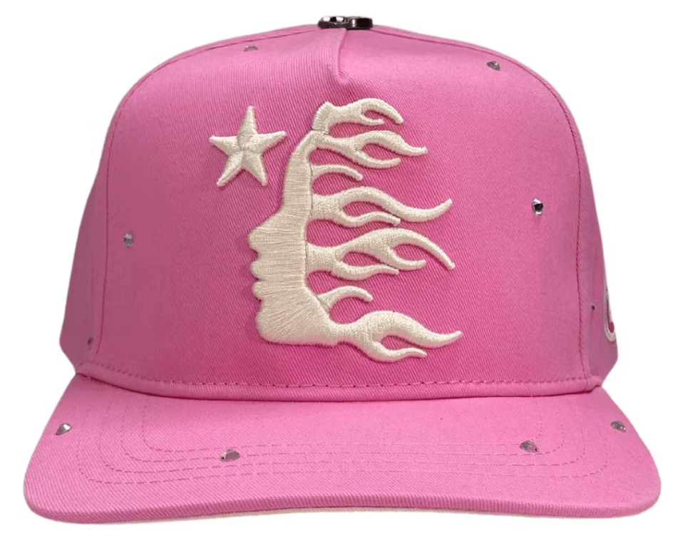 HS OG Logo Rhinestone Snapback Hat Pink