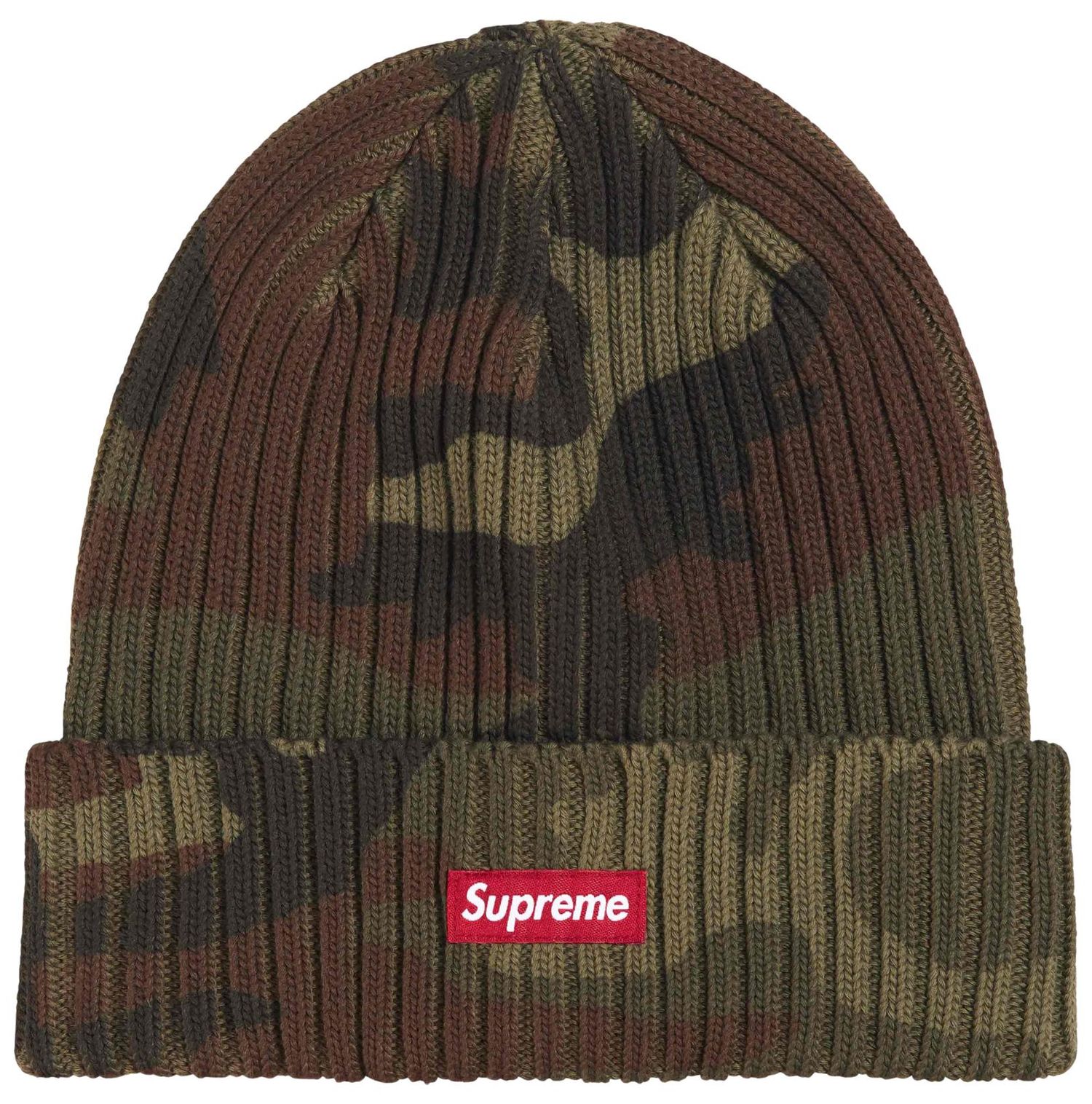 Supreme Overdyed Beanie (SS26) Woodland Camo