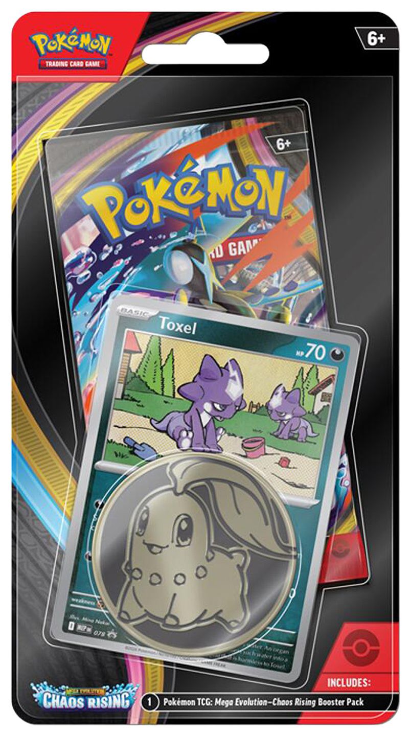 Pokemon TCG: Mega Evolution Chaos Rising Checklane Blister Pack [Toxel]