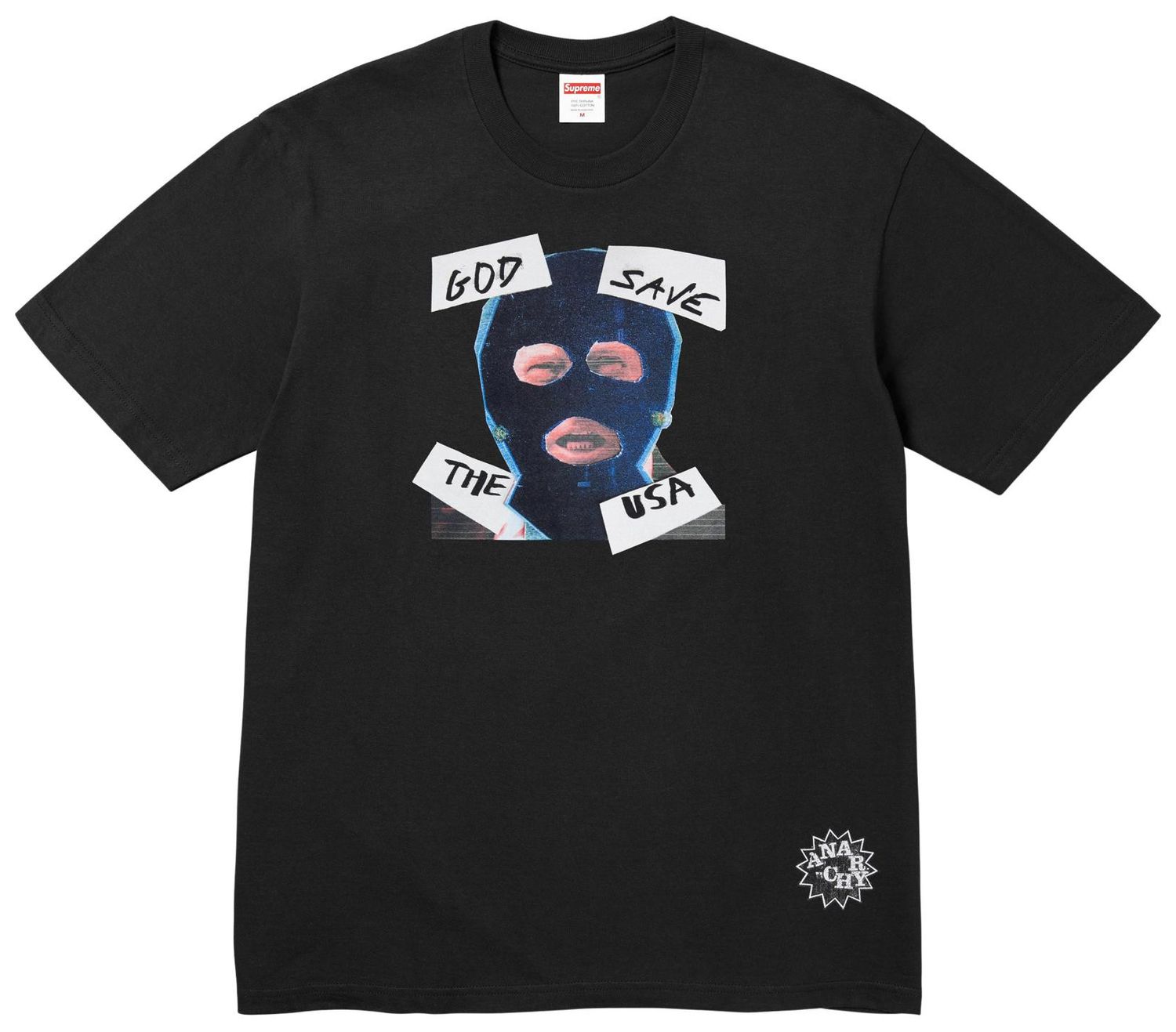 Supreme God Save Us Tee Black (SS26)