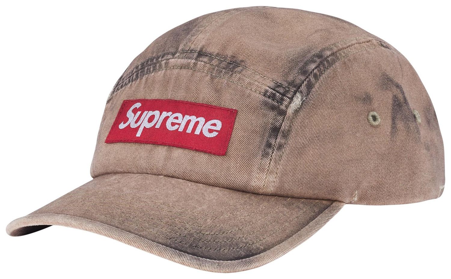 Supreme Overdyed Camp Cap (FW26) Brown