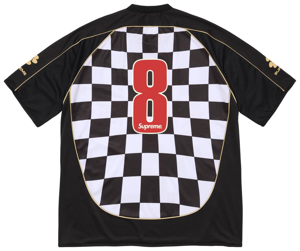 Supreme Checkerboard Soccer Jersey Black (SS26)