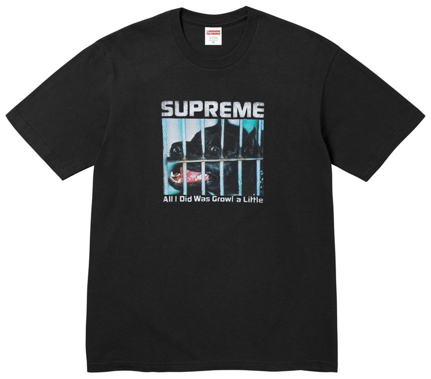 Supreme Growl Tee (FW26) Black