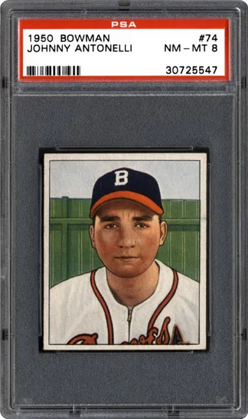 1950 Bowman Johnny Antonelli MLB card PSA 1.5