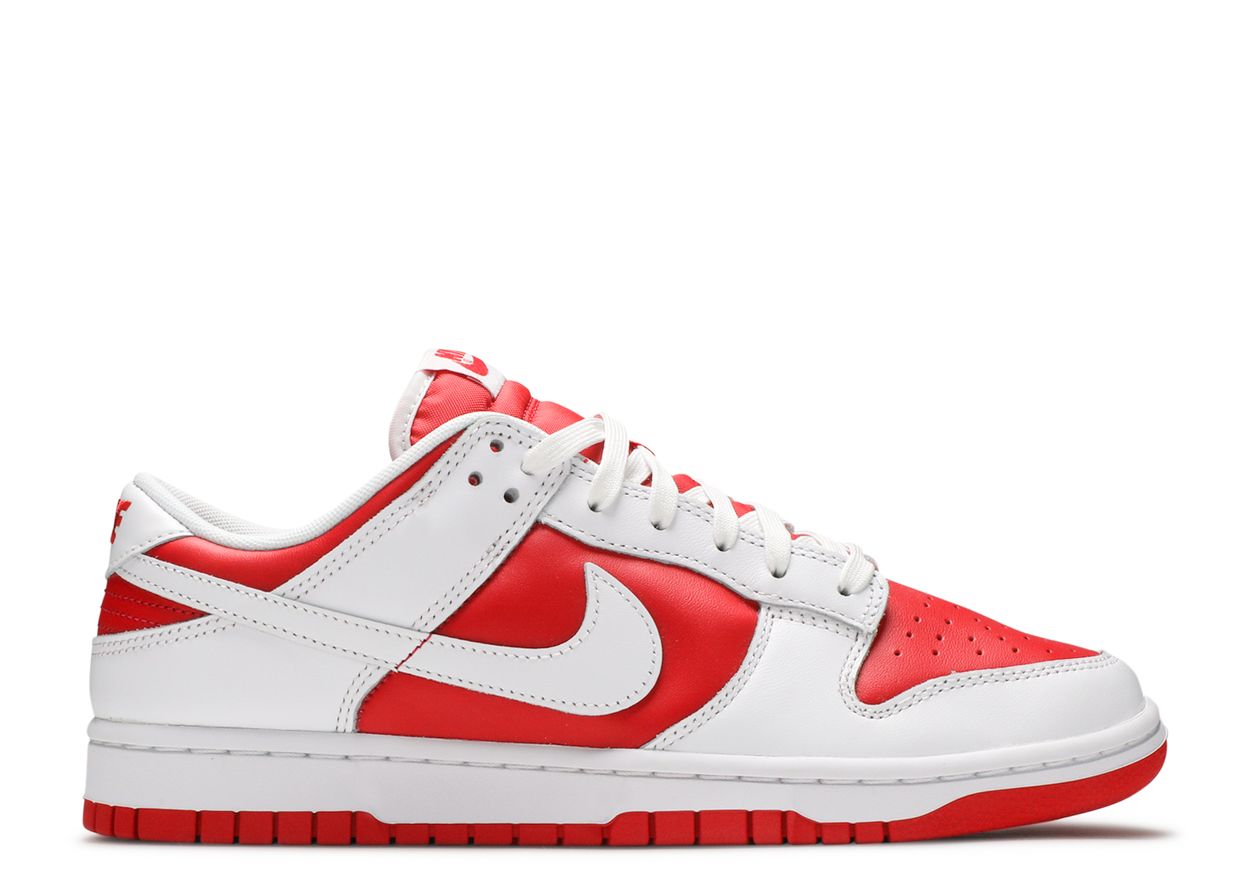 Nike Dunk Low Championship Red (PRE-OWNED) (NOBOX)