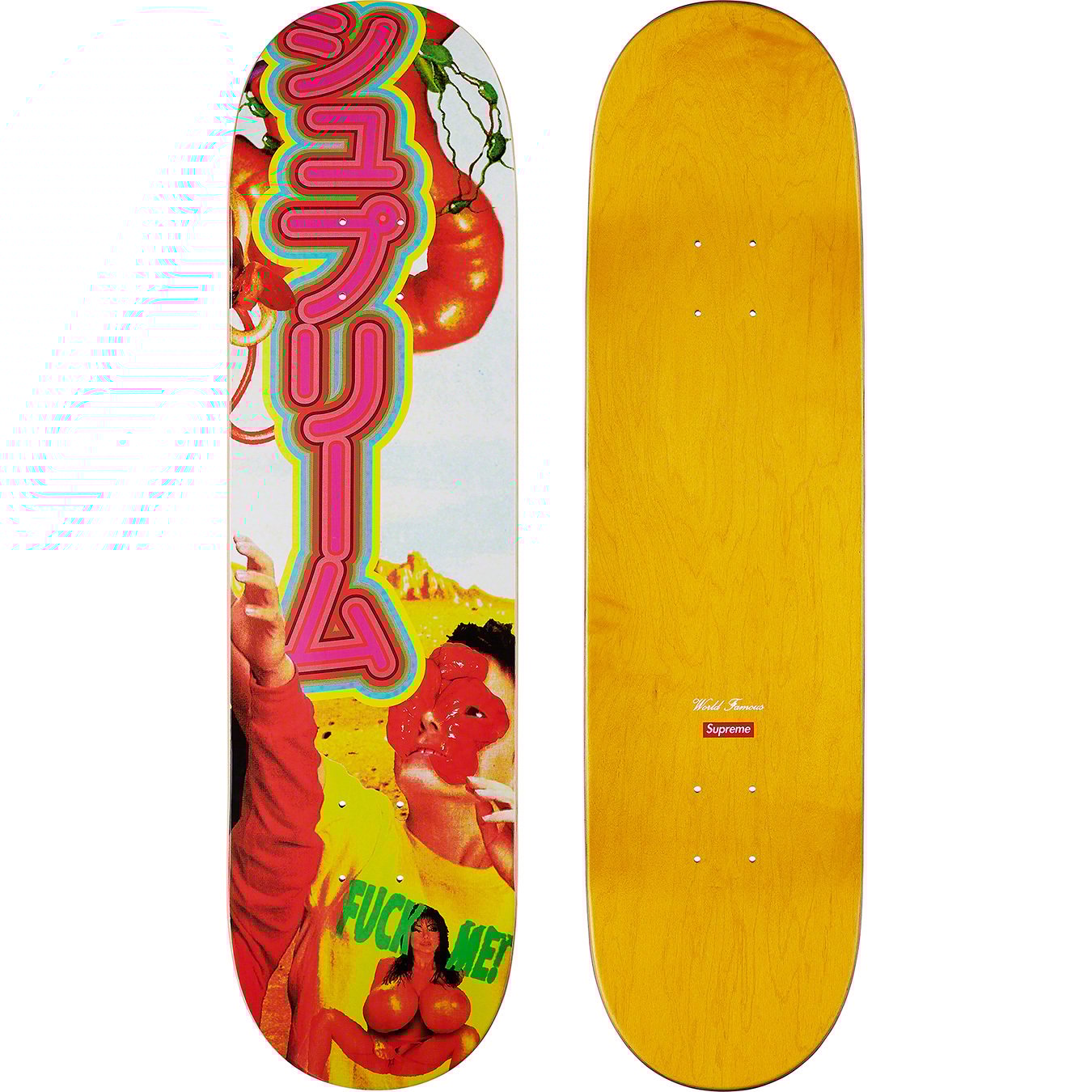 Supreme Sekintani La Norihiro Skateboard Deck Yellow