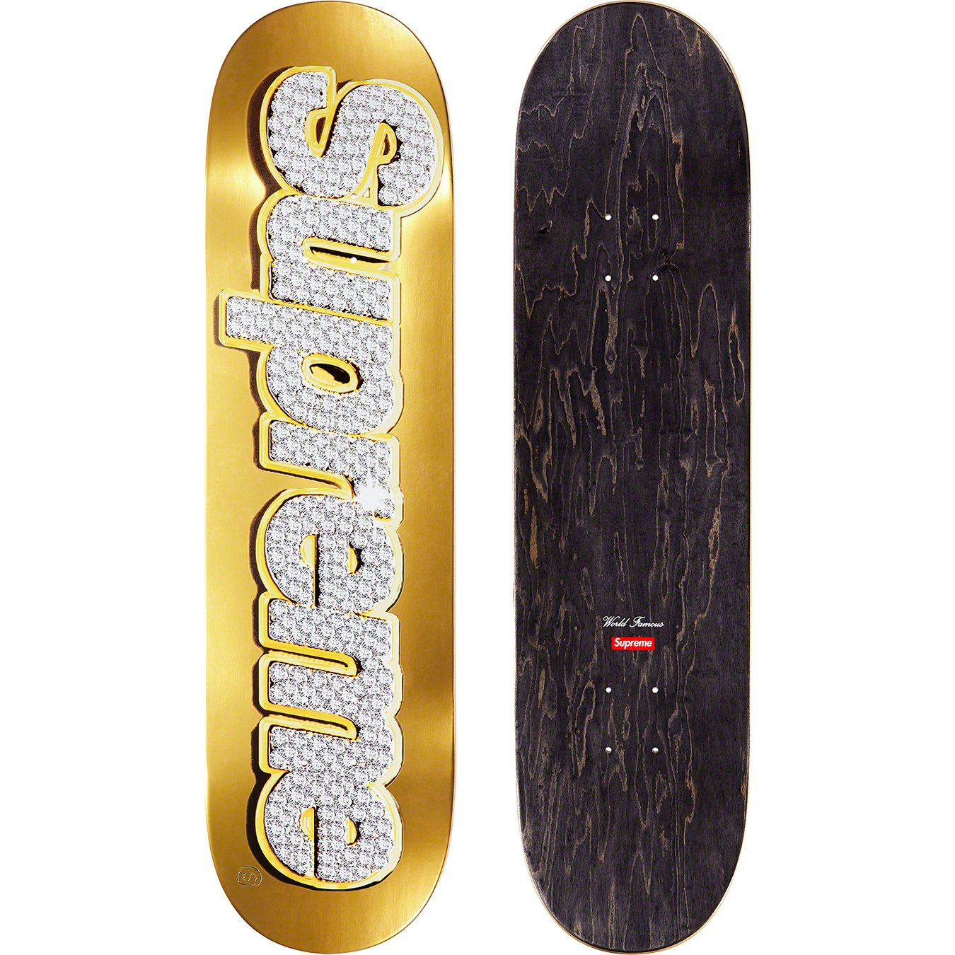 Supreme Bling Box Logo Skateboard Deck (SS22)