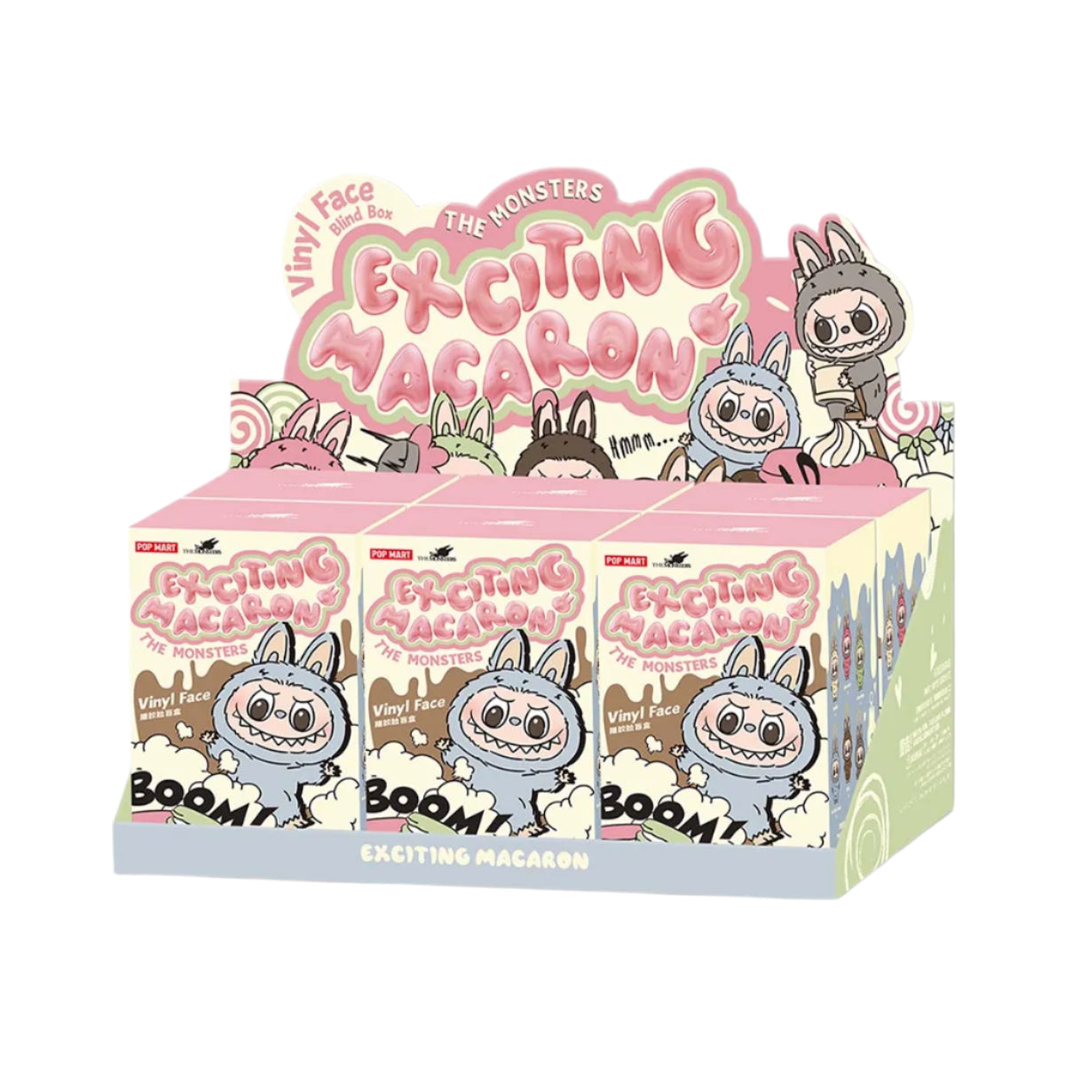 Pop Mart Labubu The Monsters Exciting Macaron Vinyl Plush Pendant Single Blind Box