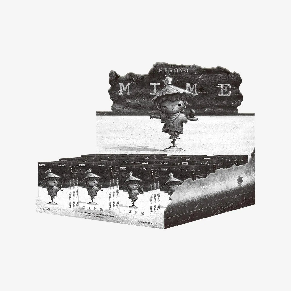 POP MART Genuine Hirono The Mime Series Figure Anime Cartoon Action Figurine (Blind Box)