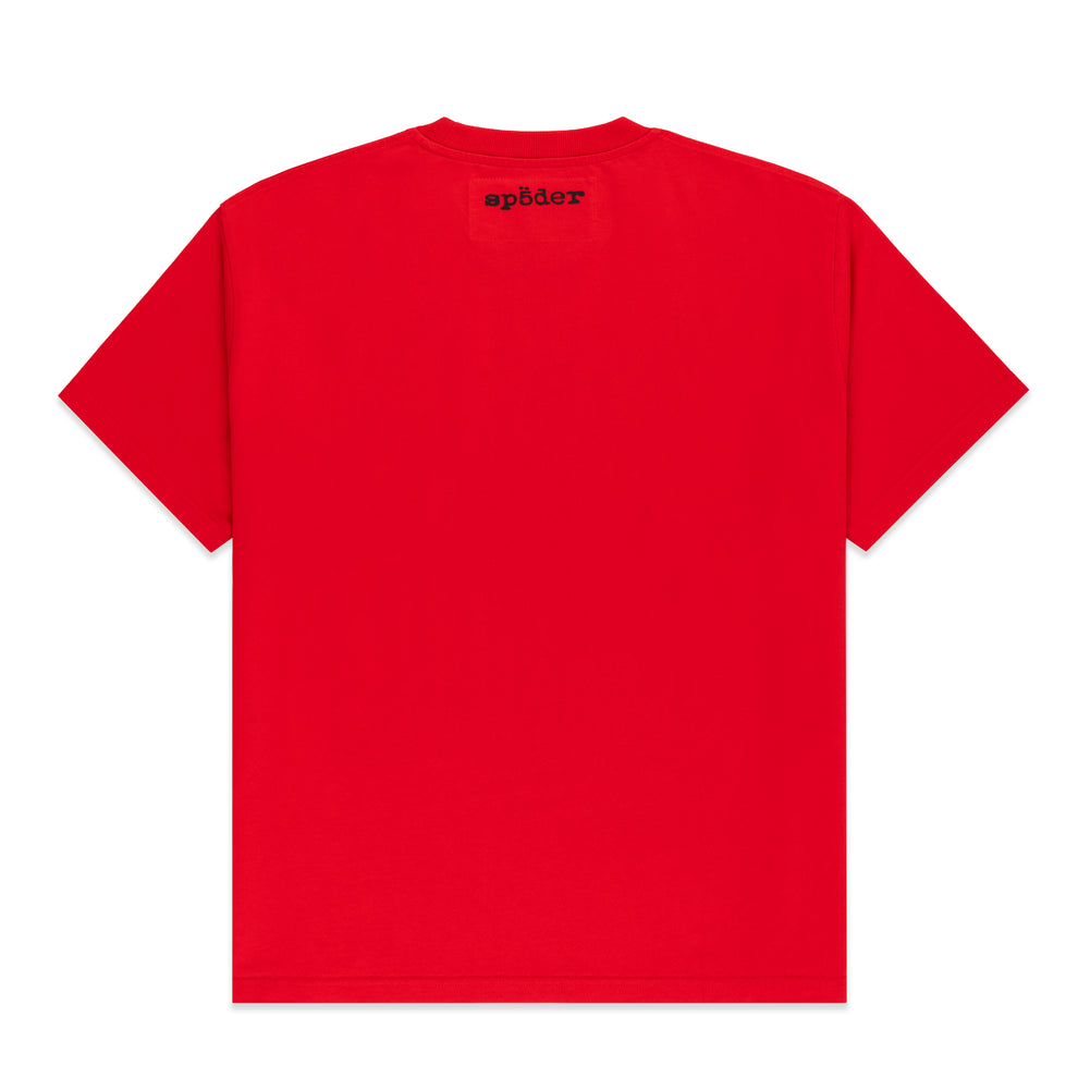 Sp5der Diffused Collegiate Tee Red