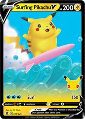 Surfing Pikachu V #8 Pokemon Celebrations