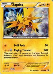 Zapdos [Cracked Ice Holo] #23 Pokemon Roaring Skies