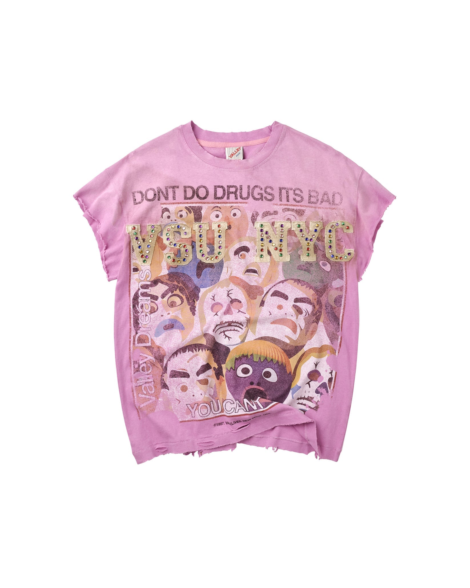 Vale Forever No Drugs Tank Pink