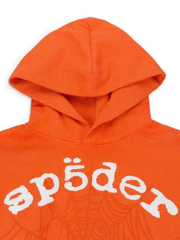 Sp5der Legacy Hoodie Orange
