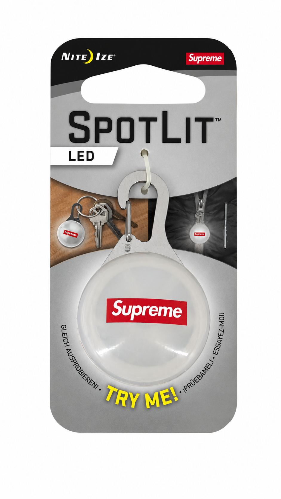 Supreme NiteIze SpotLit LED Keychain (SS19)