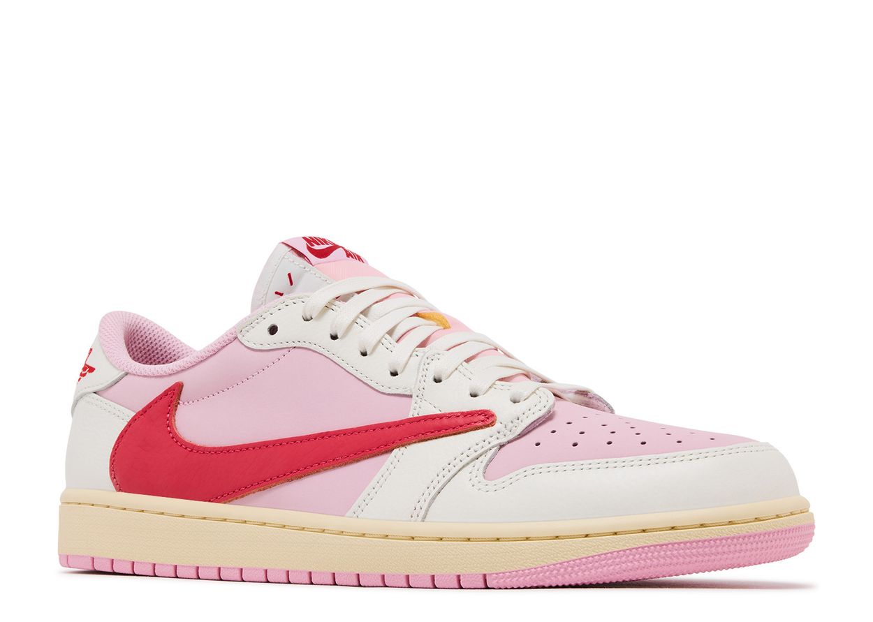 Air Jordan 1 Retro Low OG SP Travis Scott Sail Tropical Pink