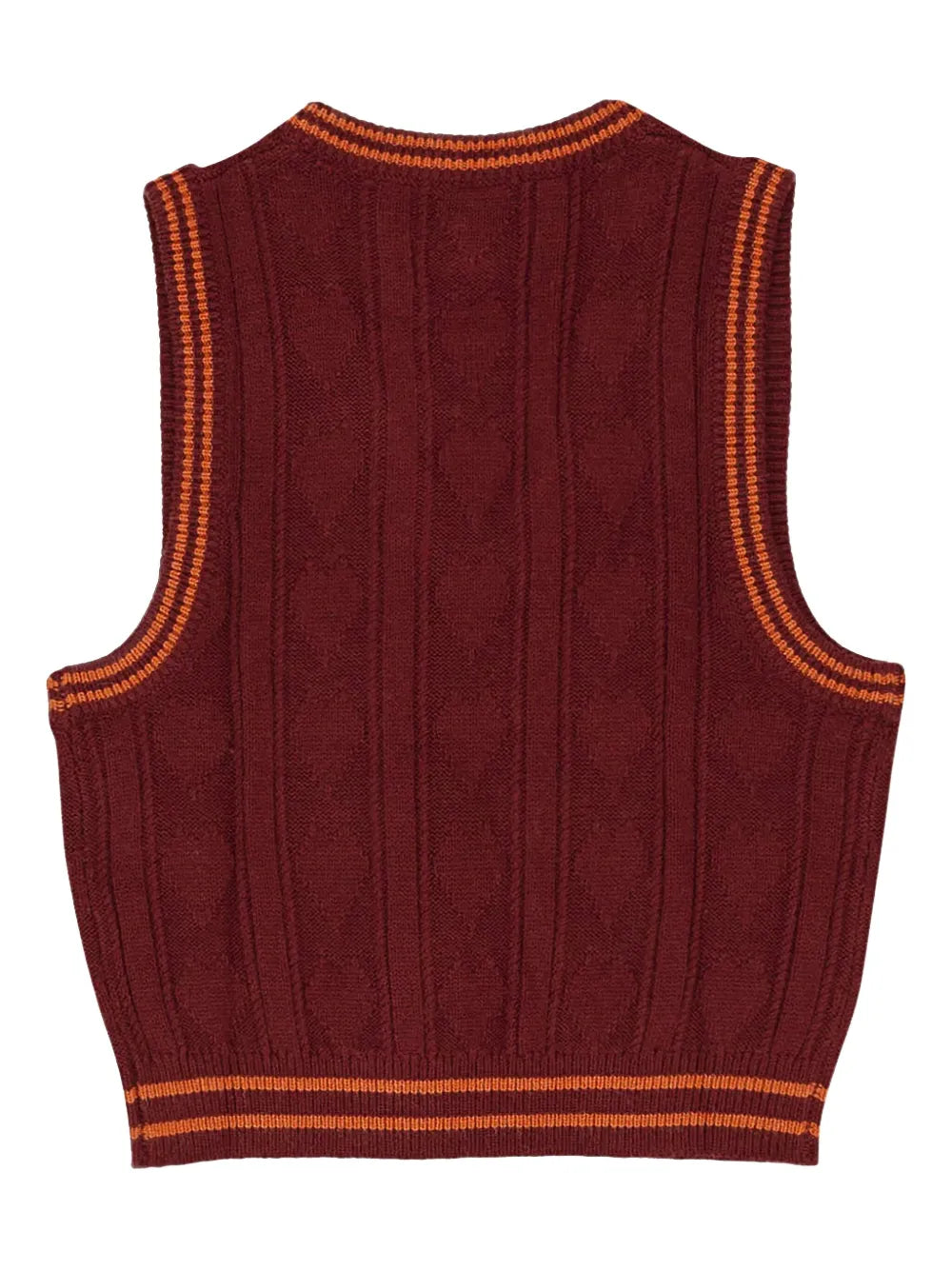 Sinclair Cable-knit V-Neck Vest